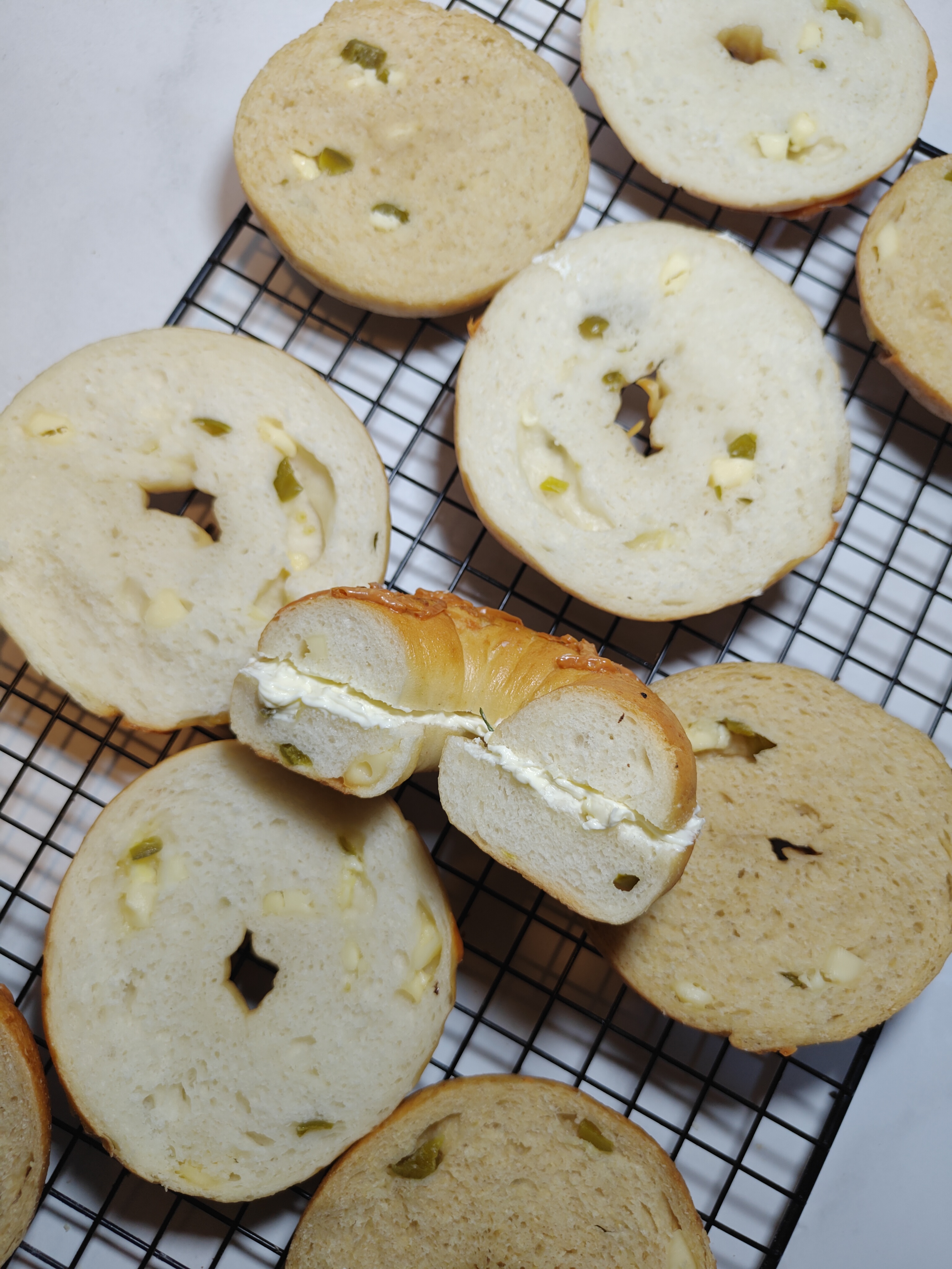 Cheese Jalapeno Bagels